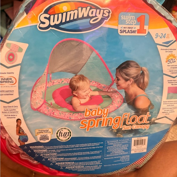SwimWays Baby Spring Float with Canopy - Picture 1 of 1